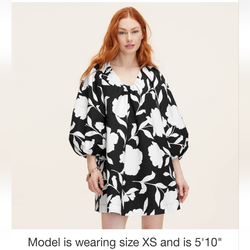 Kate Spade New York Black/Cream Floral Dress